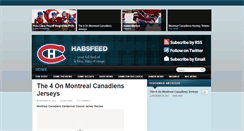 Desktop Screenshot of habsfeed.com