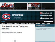 Tablet Screenshot of habsfeed.com